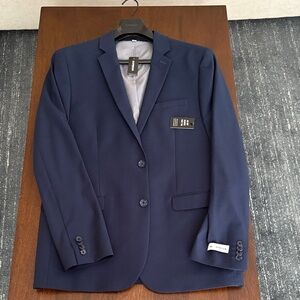 Express Men's Navy Blazer Slim Fit 42L